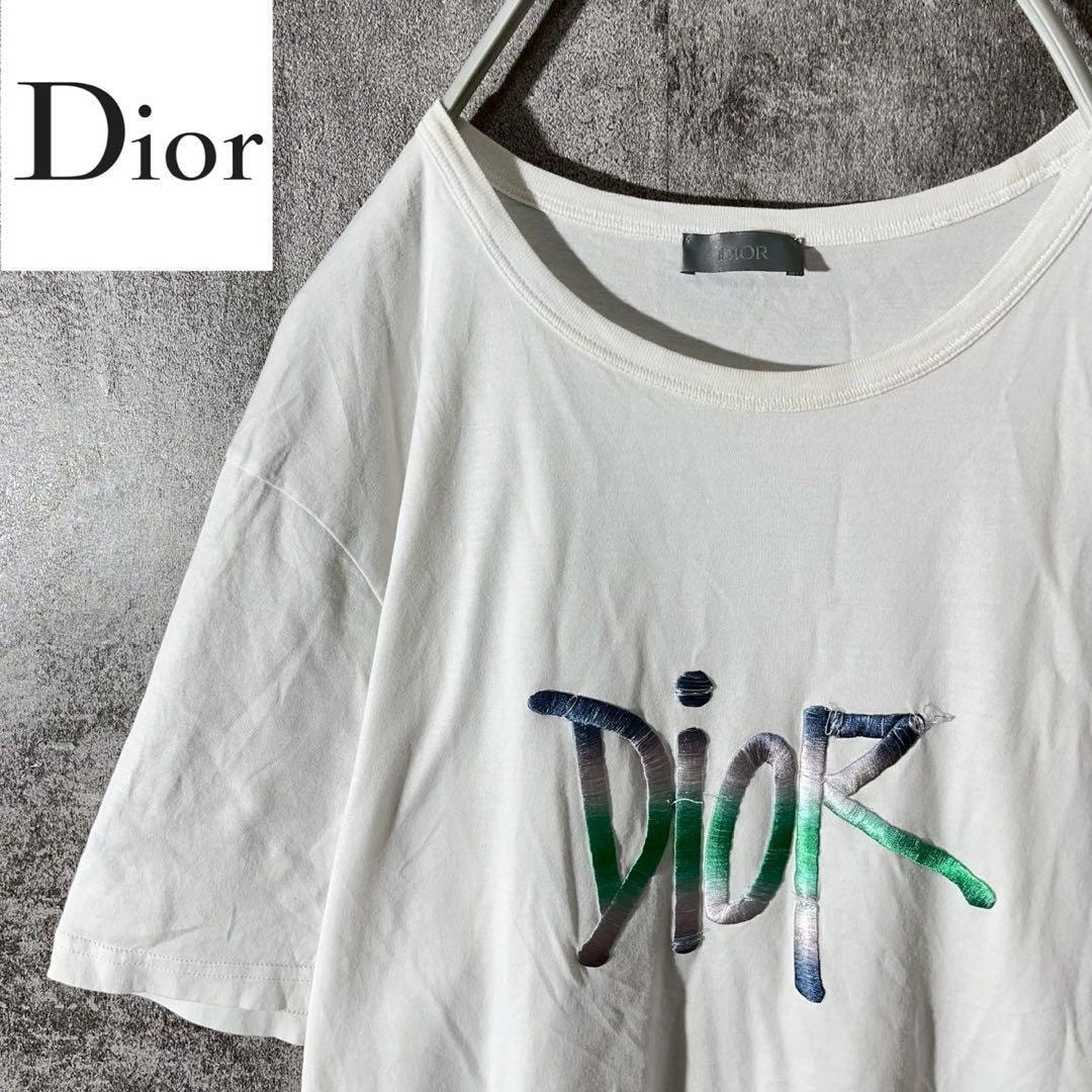 [大人気]　クリスチャンディオール　Tシャツ　刺ロゴ　立体ロゴ　存在感◎