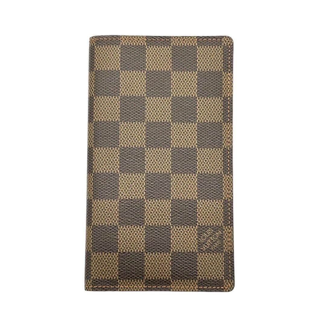 ルイヴィトン LOUIS VUITTON アジェンダポッシュ ダミエ 手帳カバー ケース カバー ブラウン 茶 ダイアリー 定番 人気 小物 男女兼用