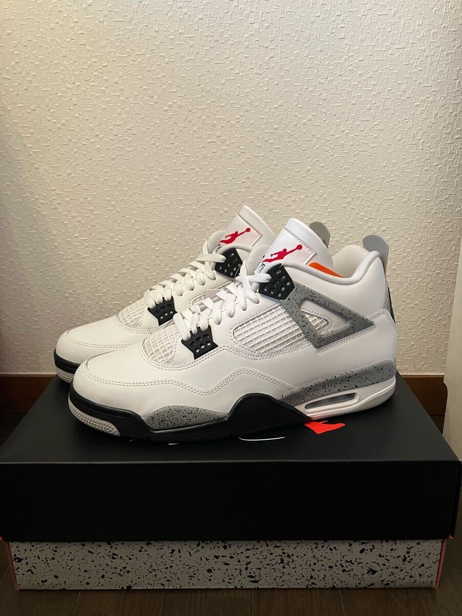 NIKE ナイキ　エアジョーダン4 ホワイトセメント　30cm AIR JORDAN RETRO