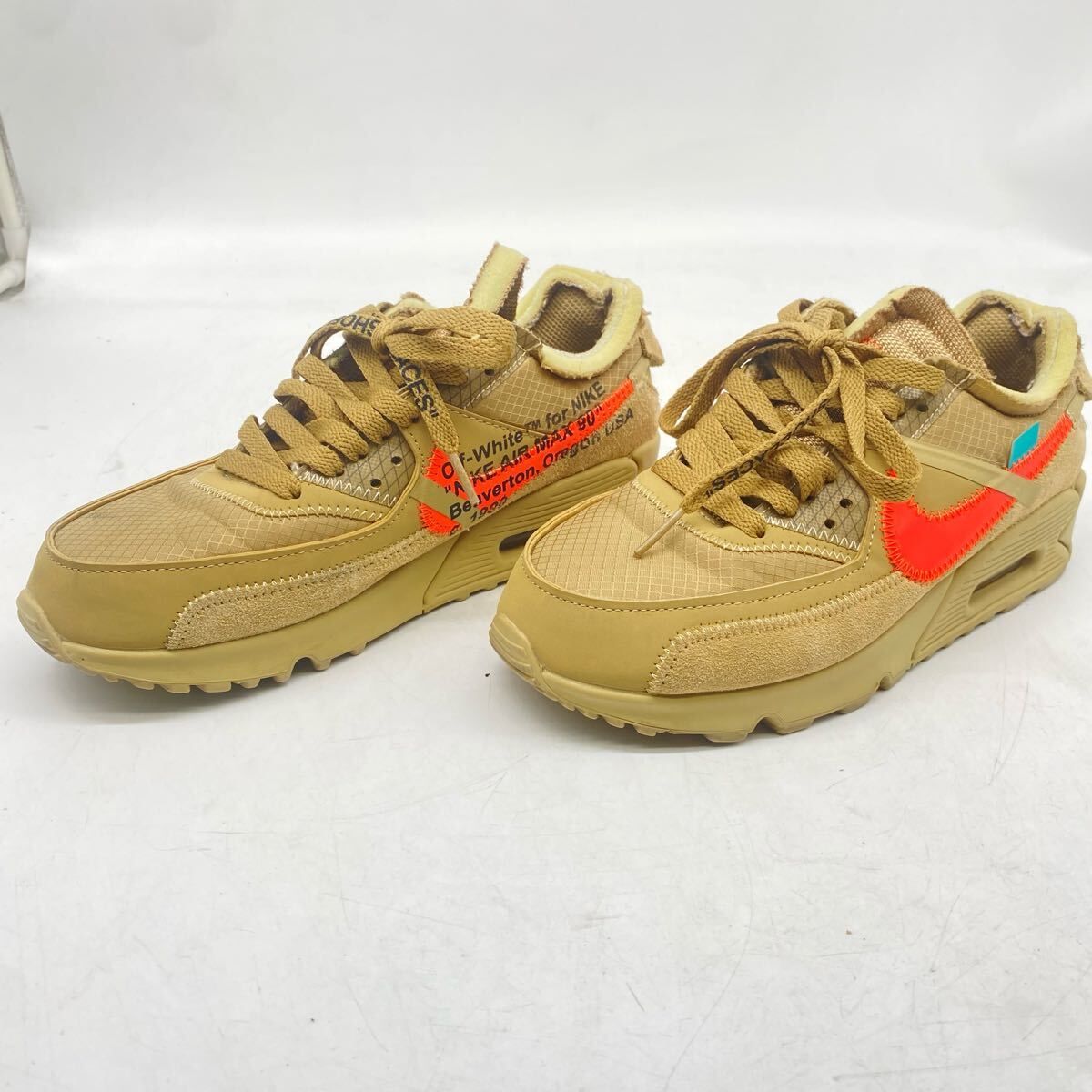Off-White×Nike/オフホワイト×ナイキ Air Max 90 Desert Ore エアマックス90 デザートオレ 24cm YO7B6