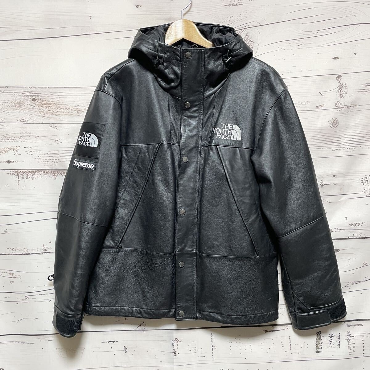 【鑑定料無料】Sサイズ 本革　SupremeThe North Face leather Mountain Jacket シュプリーム ノースフェイス　レザー　マウンテンパーカー
