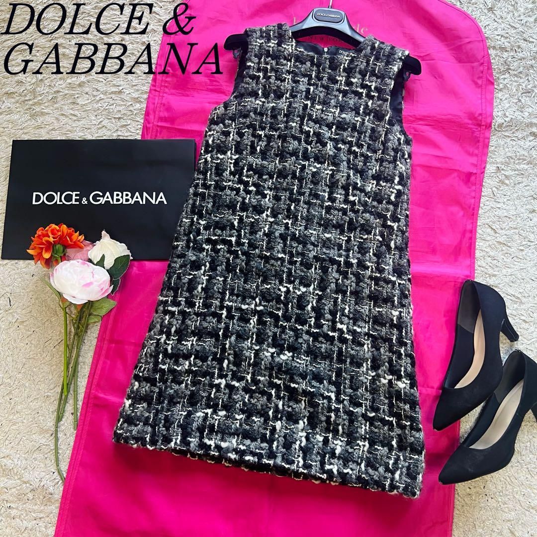 ツイード Dolce & Gabbana(ドルチェ&ガッバーナ) ワンピース