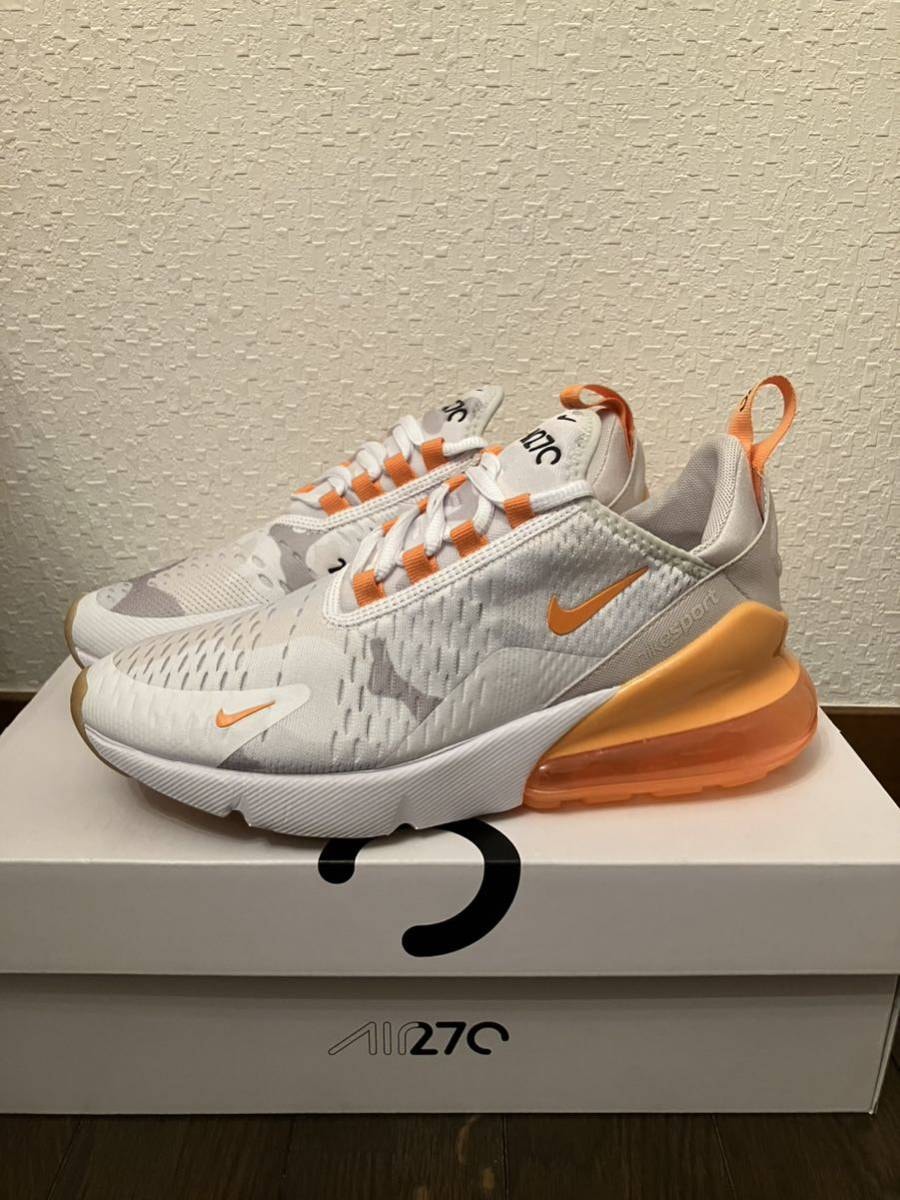 NIKE ナイキ　エアマックス270SE ウィメンズ24cm ホワイト　オレンジ　AIRMAX レディース