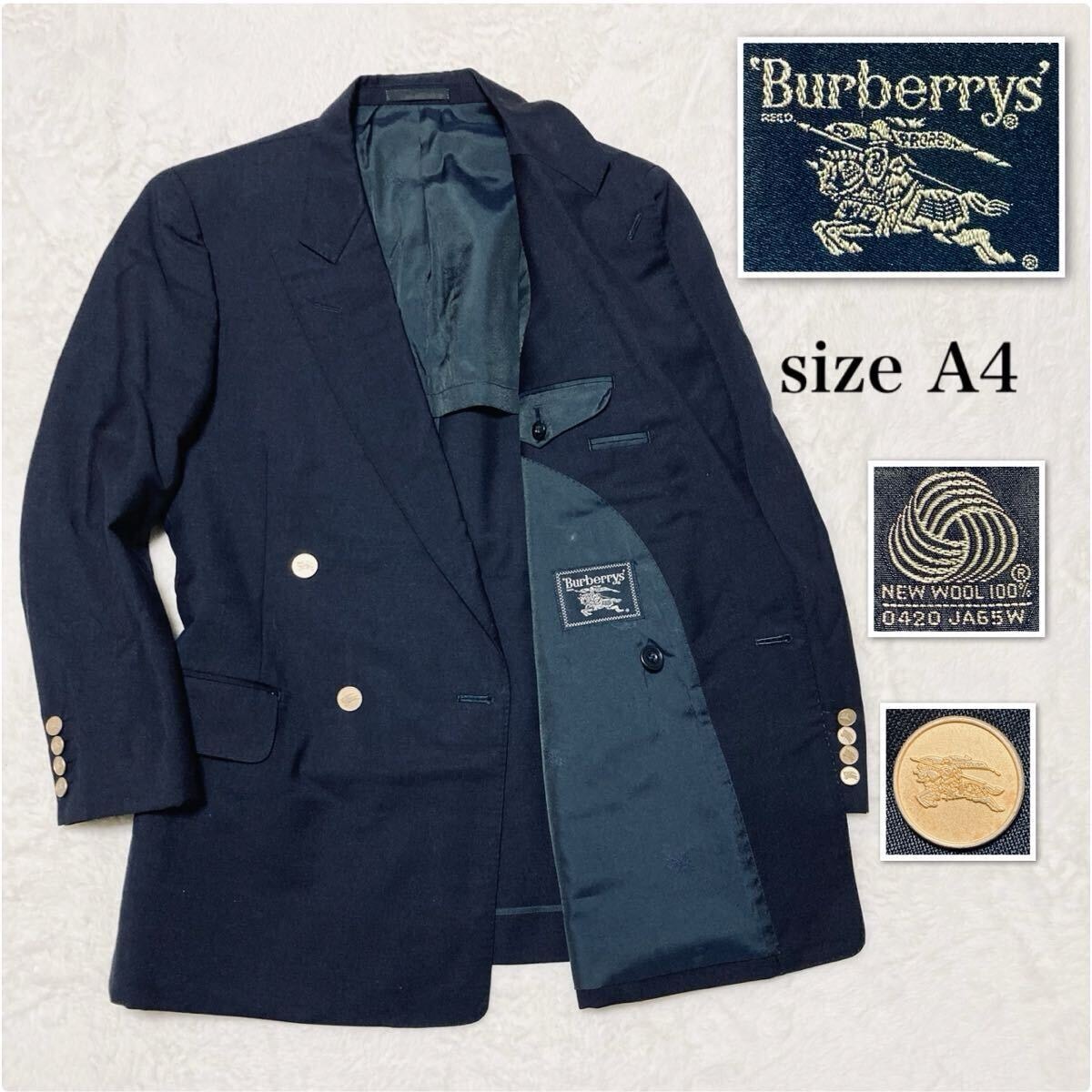 B (目立った傷や汚れなし)】□美品□モヘア混□Burberrys バーバリー