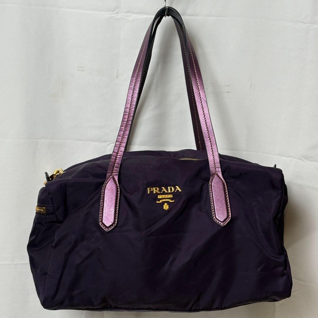 B (目立った傷や汚れなし)】美品 PRADA プラダ トート ハンドバッグ 