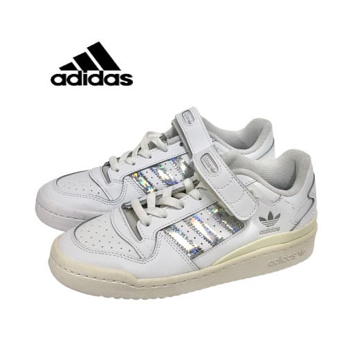 ○★訳有り 新品未使用　adidas Originals (アディダスオリジナルス)　フォーラムロー　ホワイト　22.5cm★○