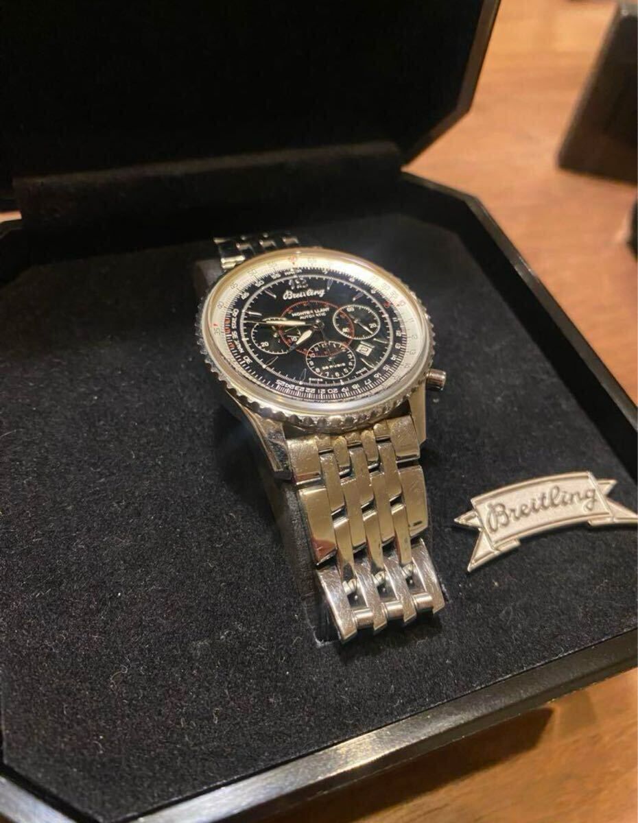 ブライトリング BREITLING ナビタイマー MONTBRILLANT 黒 クロノグラフ 腕時計