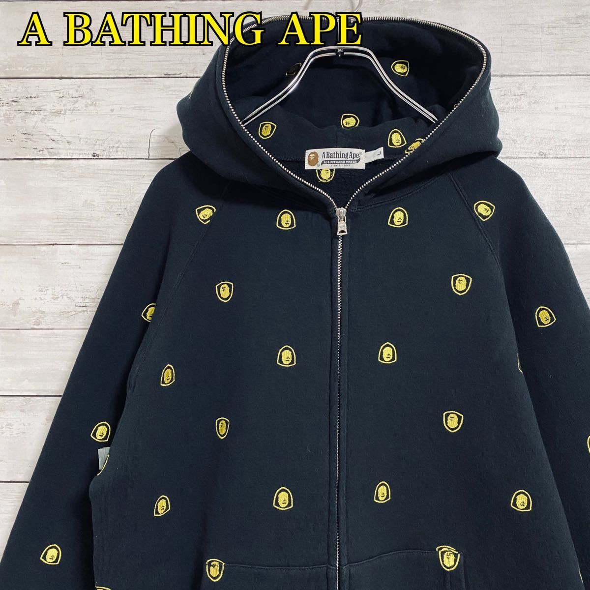 希少デザイン】A BATHING APE アベイシングエイプ パーカー フルジップ 
