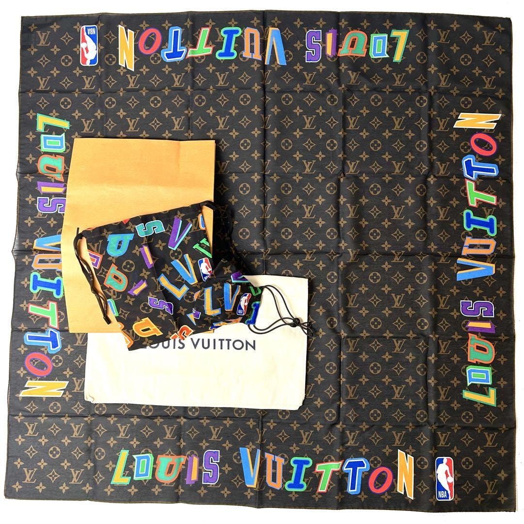 ルイヴィトン 未使用品 NBA マスク スカーフ 巾着 3点セット　モノグラム