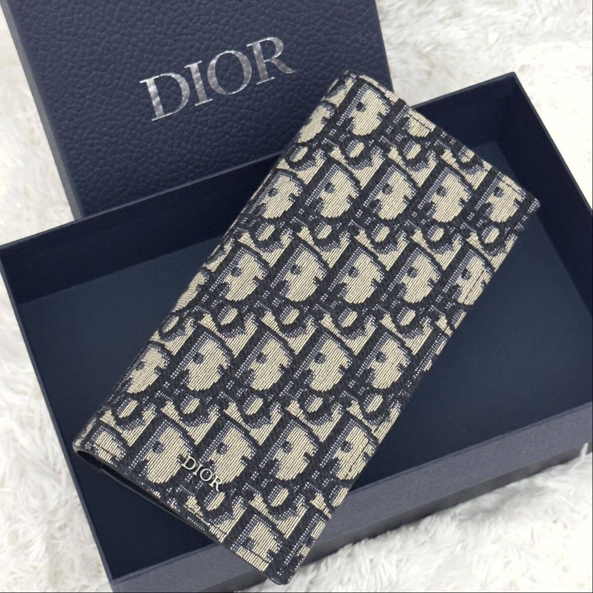 ☆ほぼ未使用☆DIOR ディオール オブリーク トロッター 財布 バーティカル ウォレット