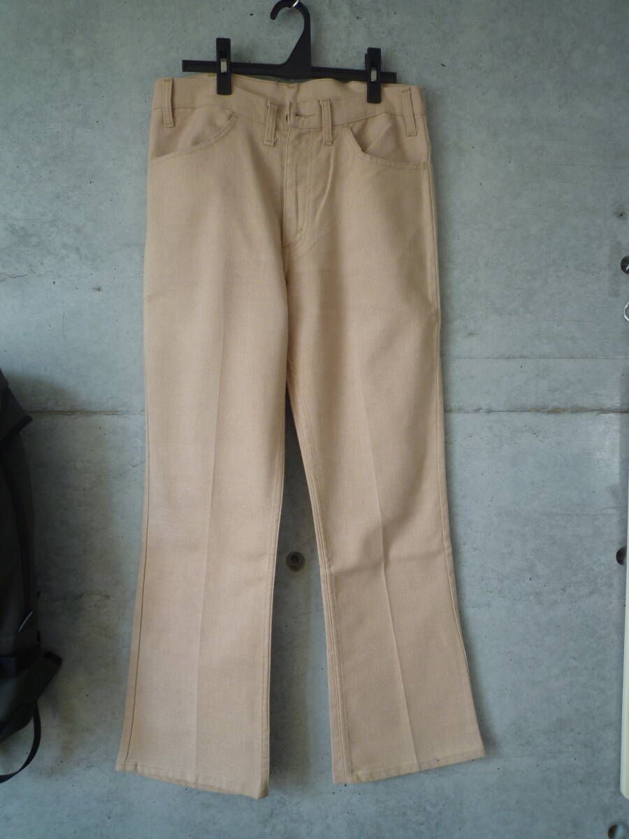 【レア!】60s～70s BIGE リーバイス Levi's STA-PREST スタプレ スラックス ヴィンテージ ブーツカット フレア ベルボトム 80s 517 646 684