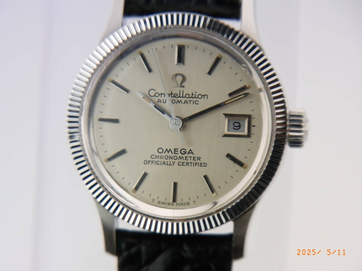 OH/ポリッシュ済）Omega　Constellation　オメガ　コンステレーション　レディース　WGコインベゼル　568.016　Cal682　自動巻　美品