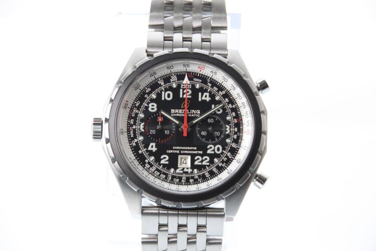 【Breitling】　ブライトリング 　クロノマチック 限定1000本　A22360 　SS　デイト　クロノグラフ　自動巻き　メンズ　【中古】　T0079