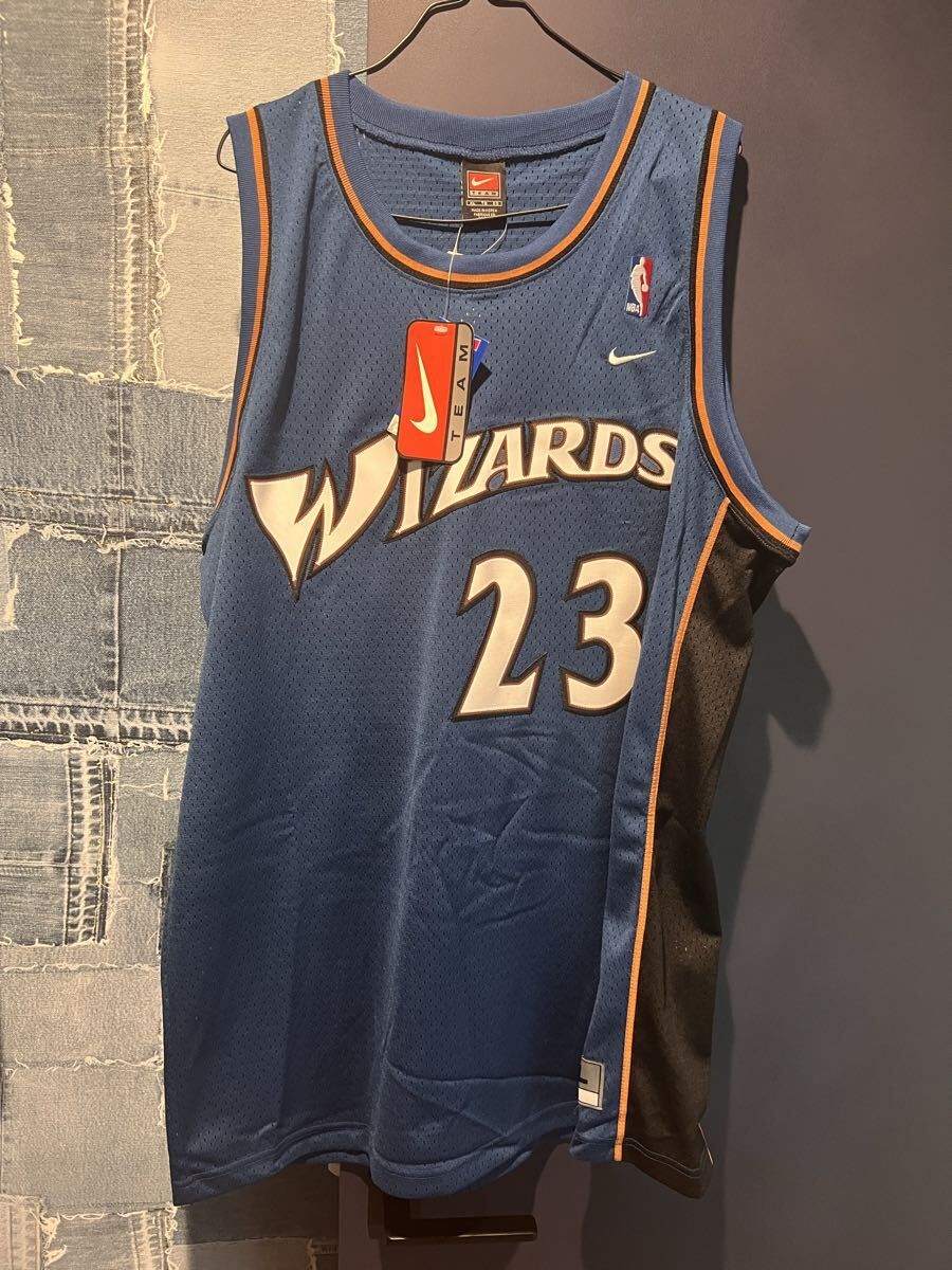 NIKE/ナイキ/NBA/JORDAN/ジョーダン/ウィザーズ/ユニフォーム/ゲームシャツ/ジャージ/vintage/ビンテージ/XL/タグ付き新品未使用/Wizards