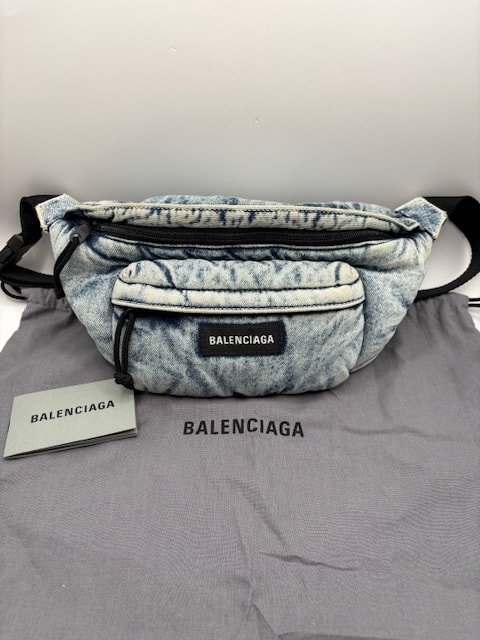 バレンシアガ Balenciaga エクスプローラー ベルトバック 755803 ボディバッグ デニム