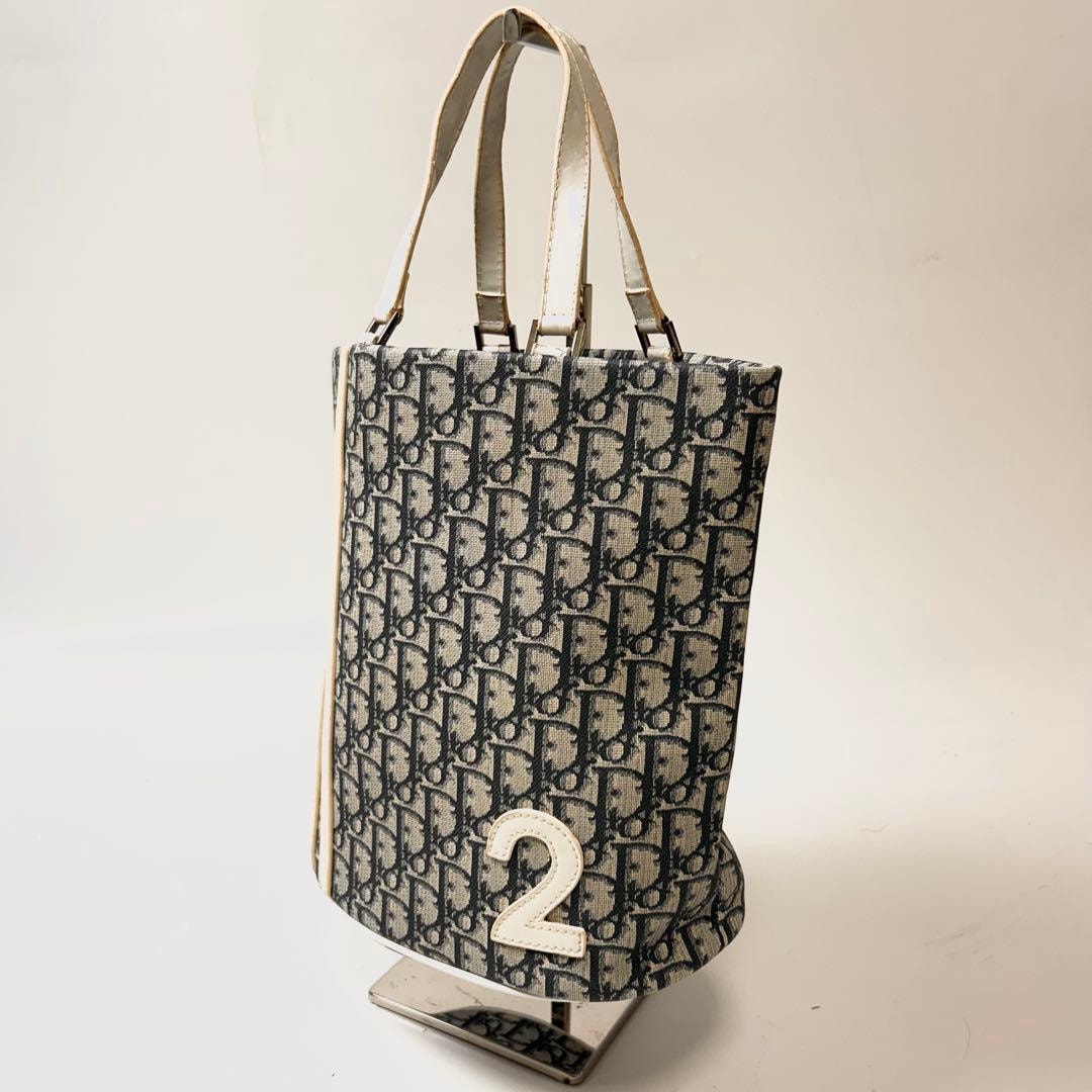 Dior トロッター　ナンバー　PVC トートバッグ　ネイビー