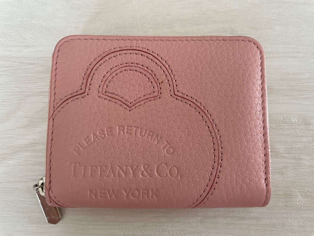 ティファニー　★日本限定スモール ジップ ウォレット　ブラッシュピンク レザー Tiffany & Co. - ティファニー TIFFANY&Co. 財布 レディース