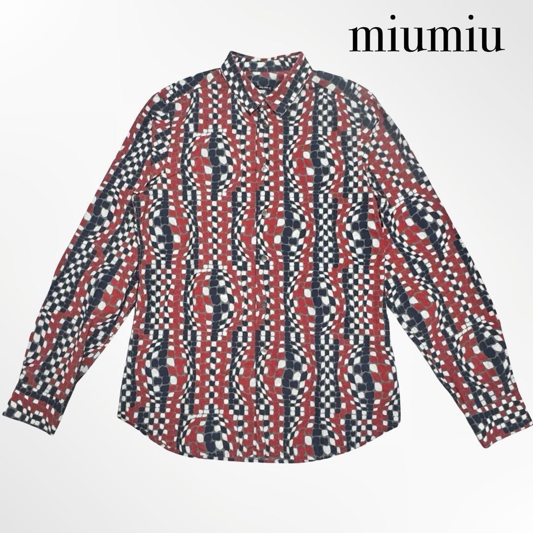 B (目立った傷や汚れなし)】ミュウミュウ MIU MIU MMV311 SOOO 18HY