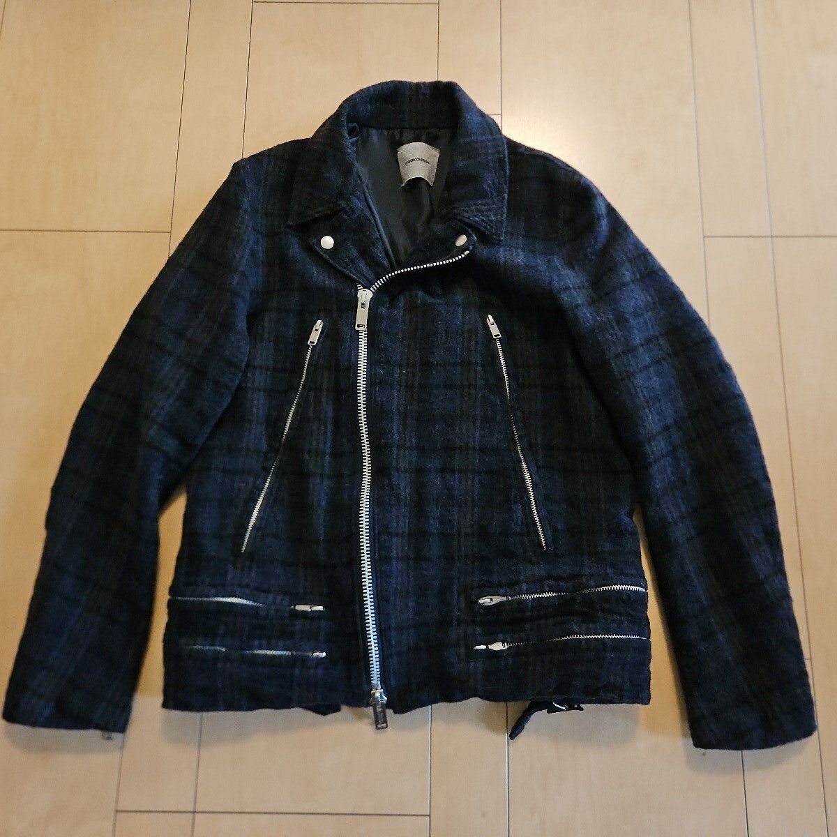 レア 美品 UNDERCOVER アンダーカバー 縮絨ウールライダース ブルゾン シャツ