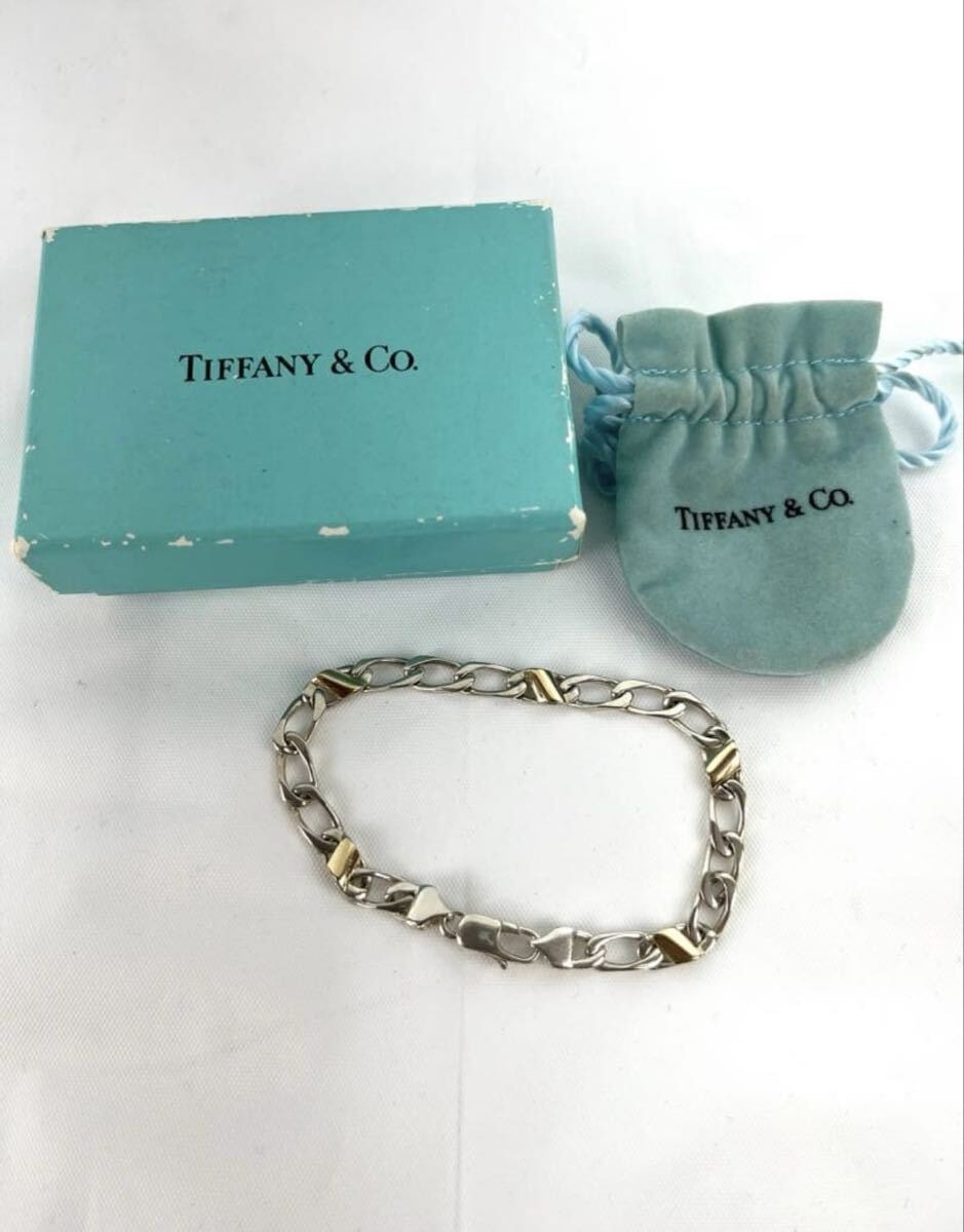 ティファニー TIFFANY ブレスレット シルバー ゴールド コンビ k18 750 SV925