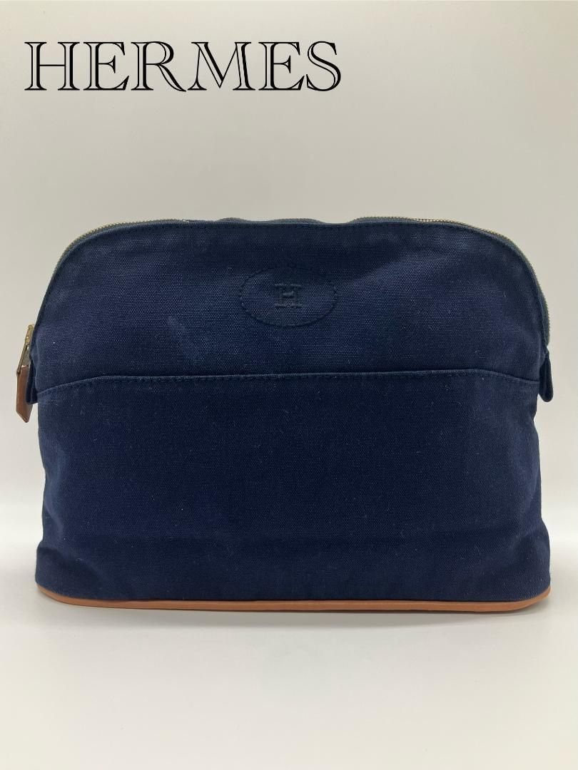 HERMES ボリードポーチMM キャンバス マルチポーチ