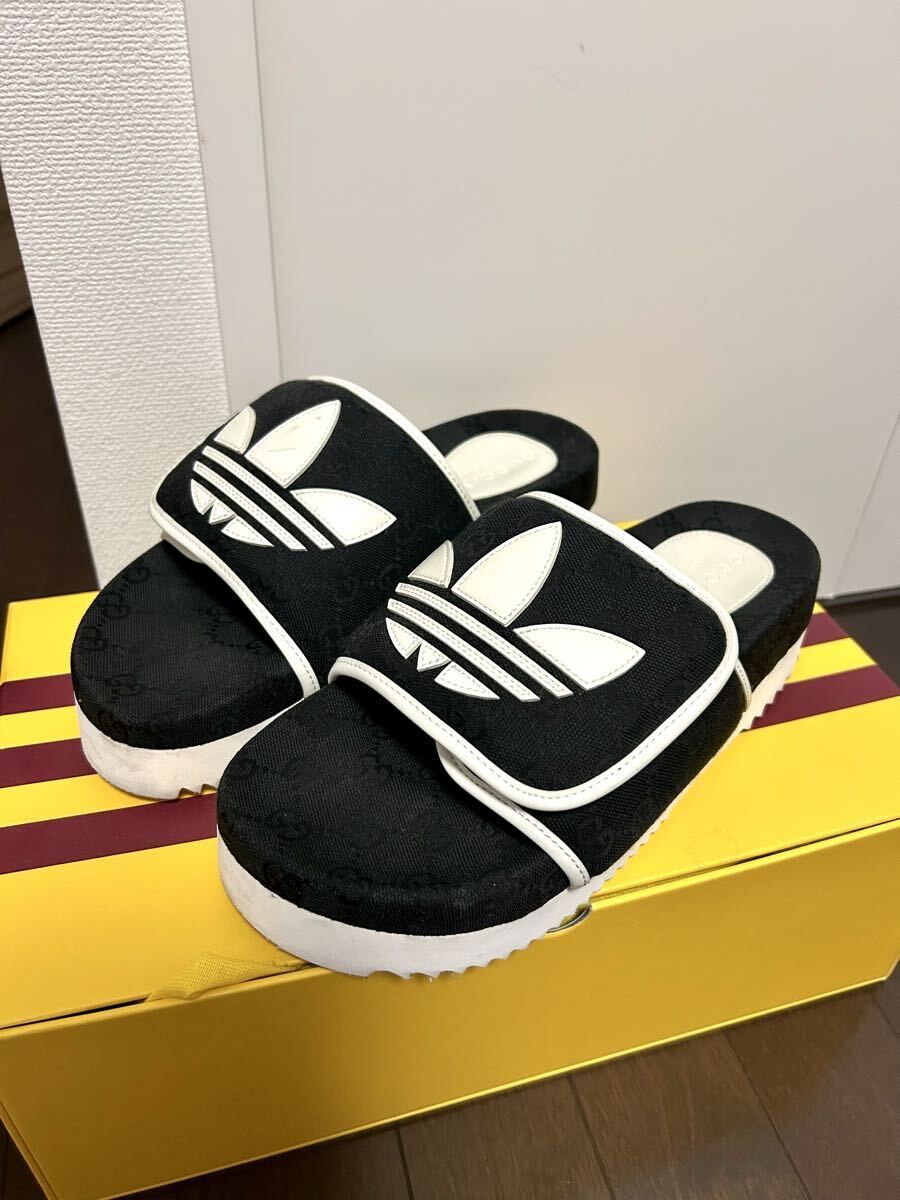 ADIDAS×GUCCI GG柄厚底サンダル 美品 uk6 25cm