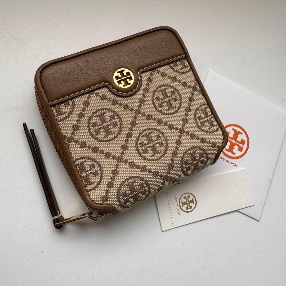 【極上美品】Tory Barch トリーバーチ　ラウンドファスナー2つ折り財布