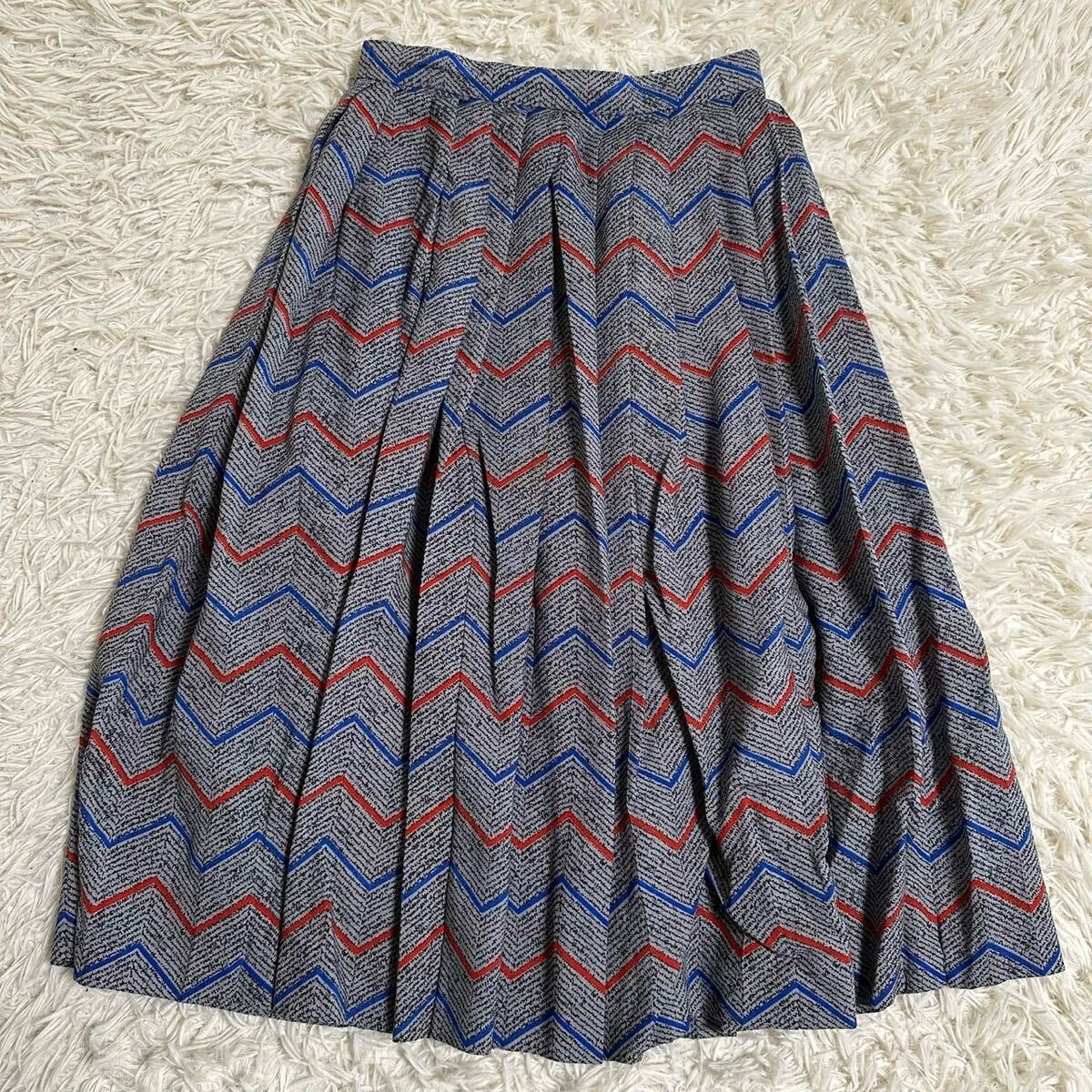 【ChristianDior】クリスチャンディオール ロングスカート S 総柄