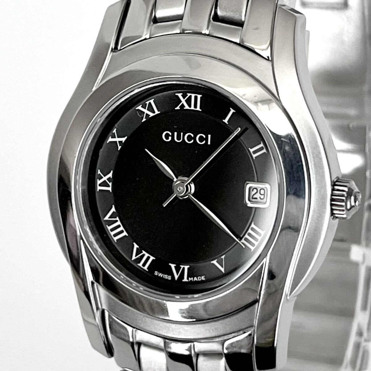グッチ GUCCI 5500L レディース腕時計 磨き済み 電池新品 s2185 グッチ(GUCCI)グッチ 時計 腕時計 時計 レディース 5500L