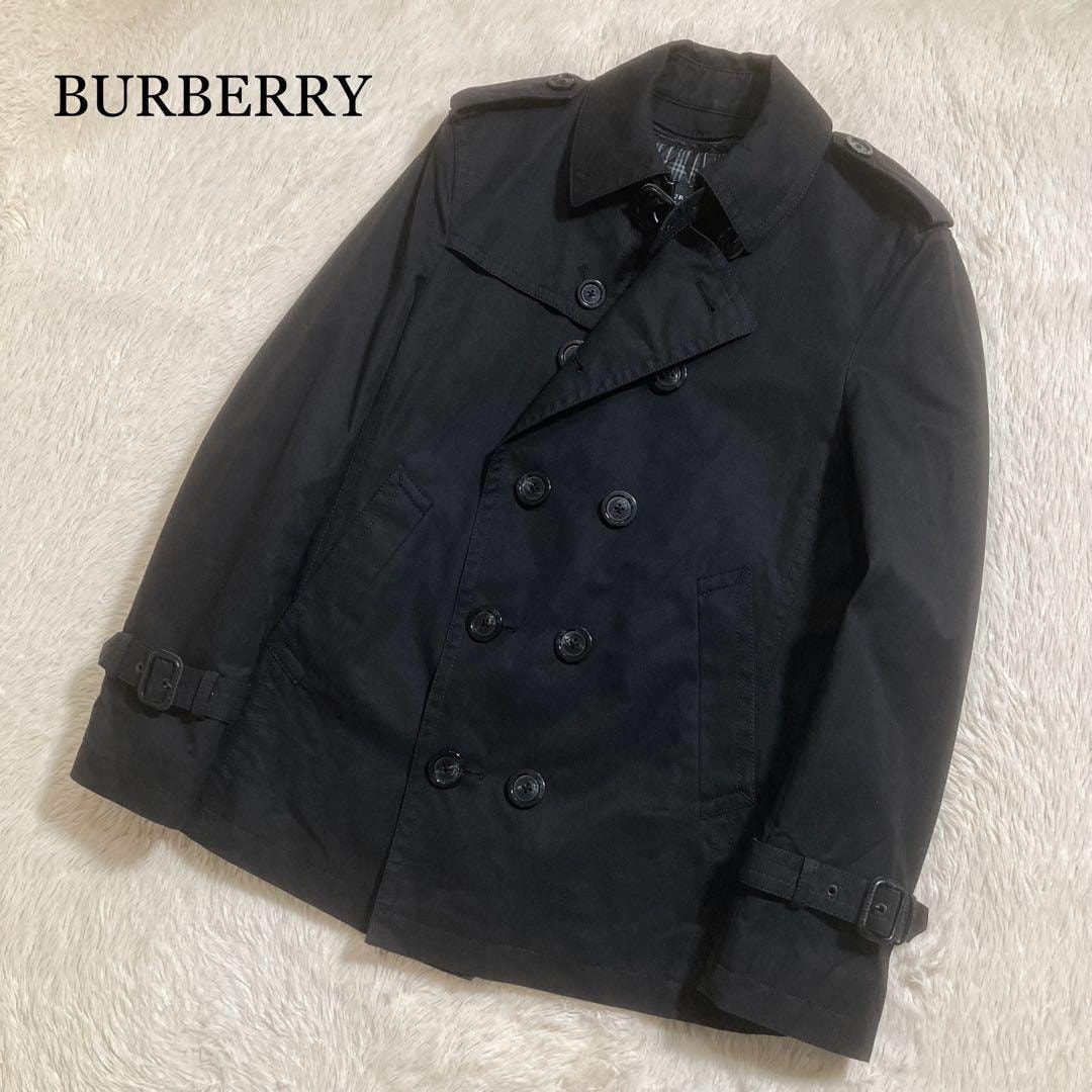 美品 BURBERRY バーバリー トレンチショートコート 2WAY コットン ノバチェック