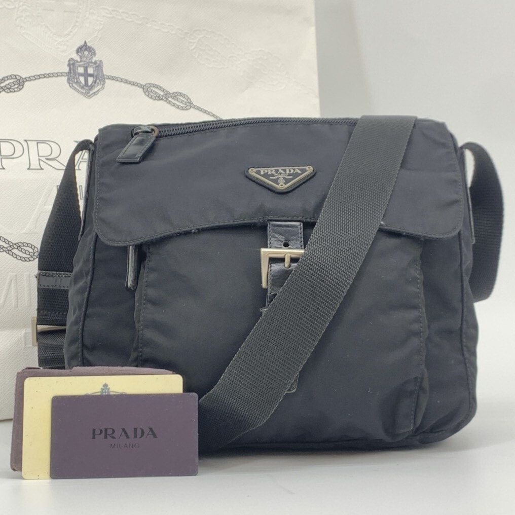 C (やや傷や汚れあり)】美品 PRADA プラダ テスートナイロン 