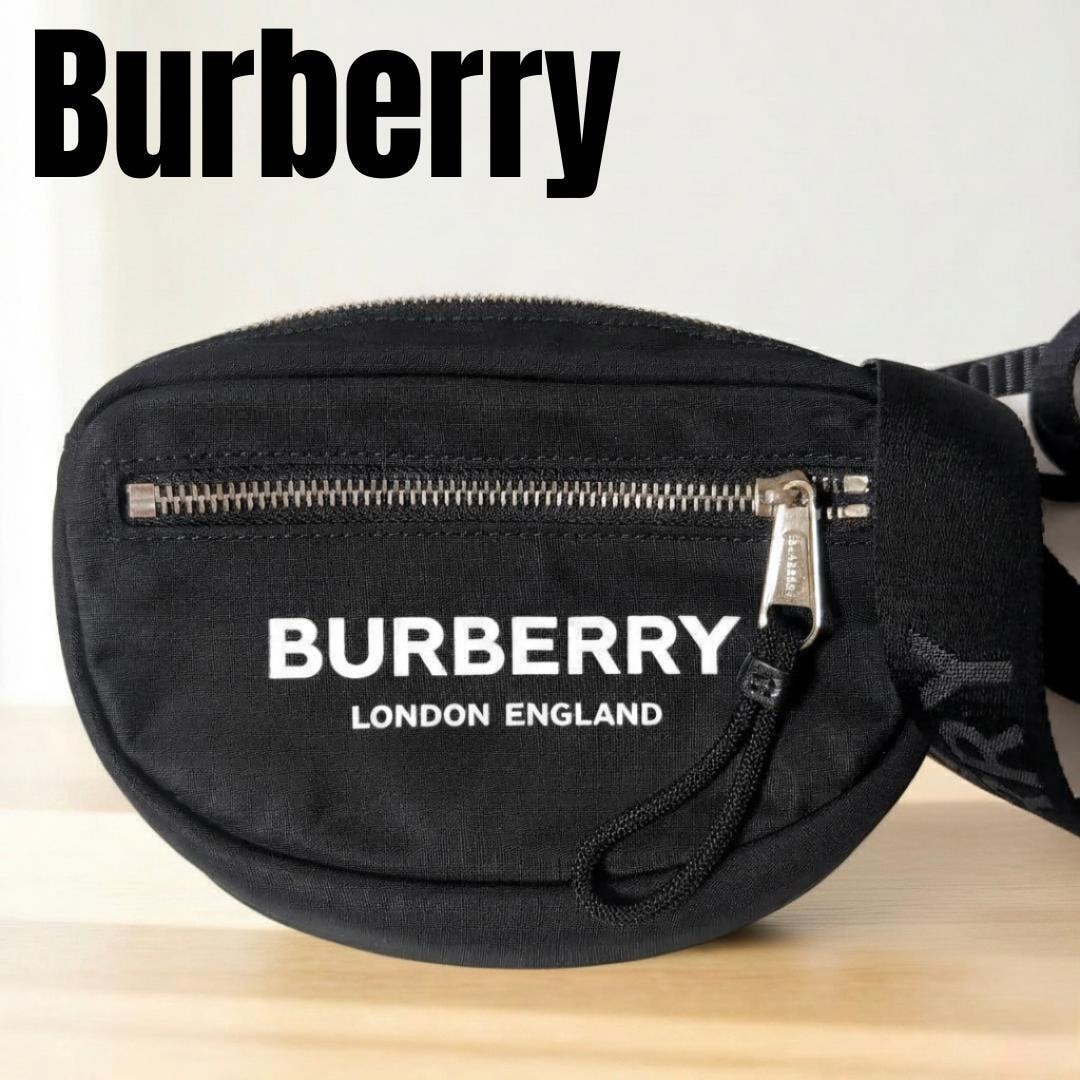 バーバリー Burberry ボディバッグ メンズ ナイロン ブラック 黒