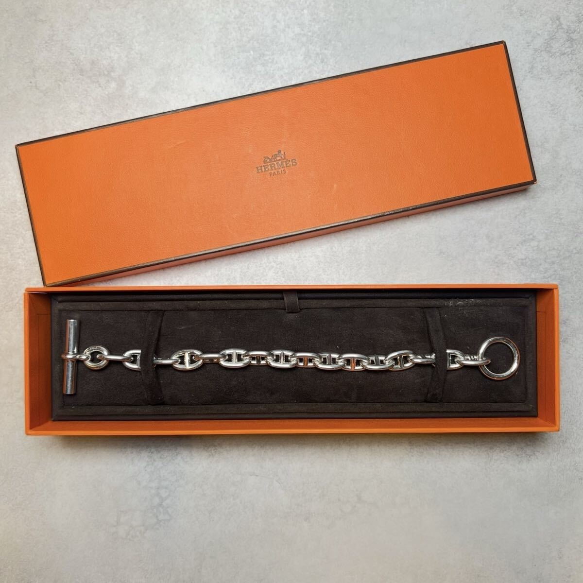 HERMES エルメス シェーヌダンクル MM17 ブレスレット シルバー925