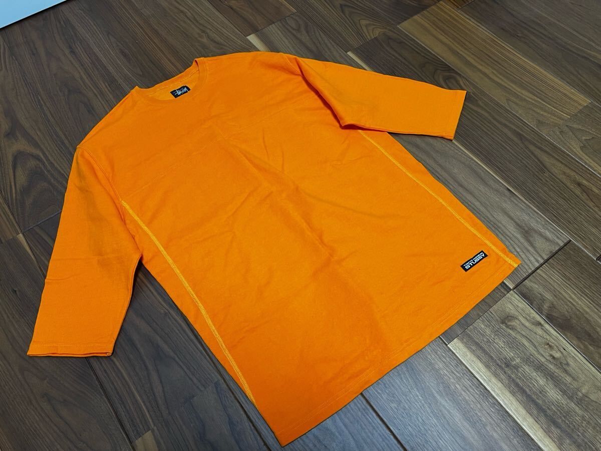 Stussy OLD STUSSY 七分丈シャツ　ステューシー　サイズ　M 2000年 Stussy正規店舗購入【未使用品】