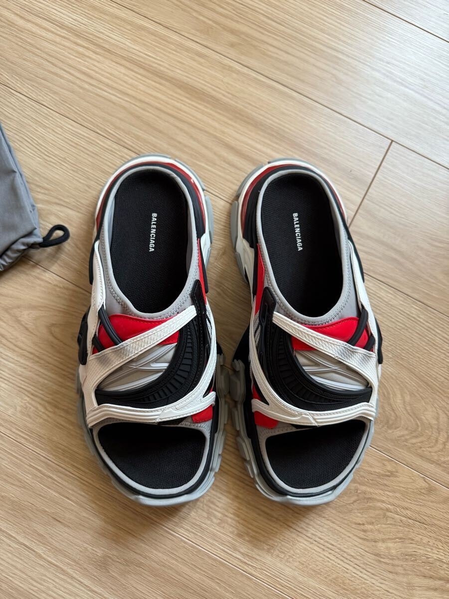 【ほぼ未使用】 BALENCIAGA Track Slide ミュールサンダル 中古・古着通販】BALENCIAGA (バレンシアガ) トラックサンダル/TRACK
