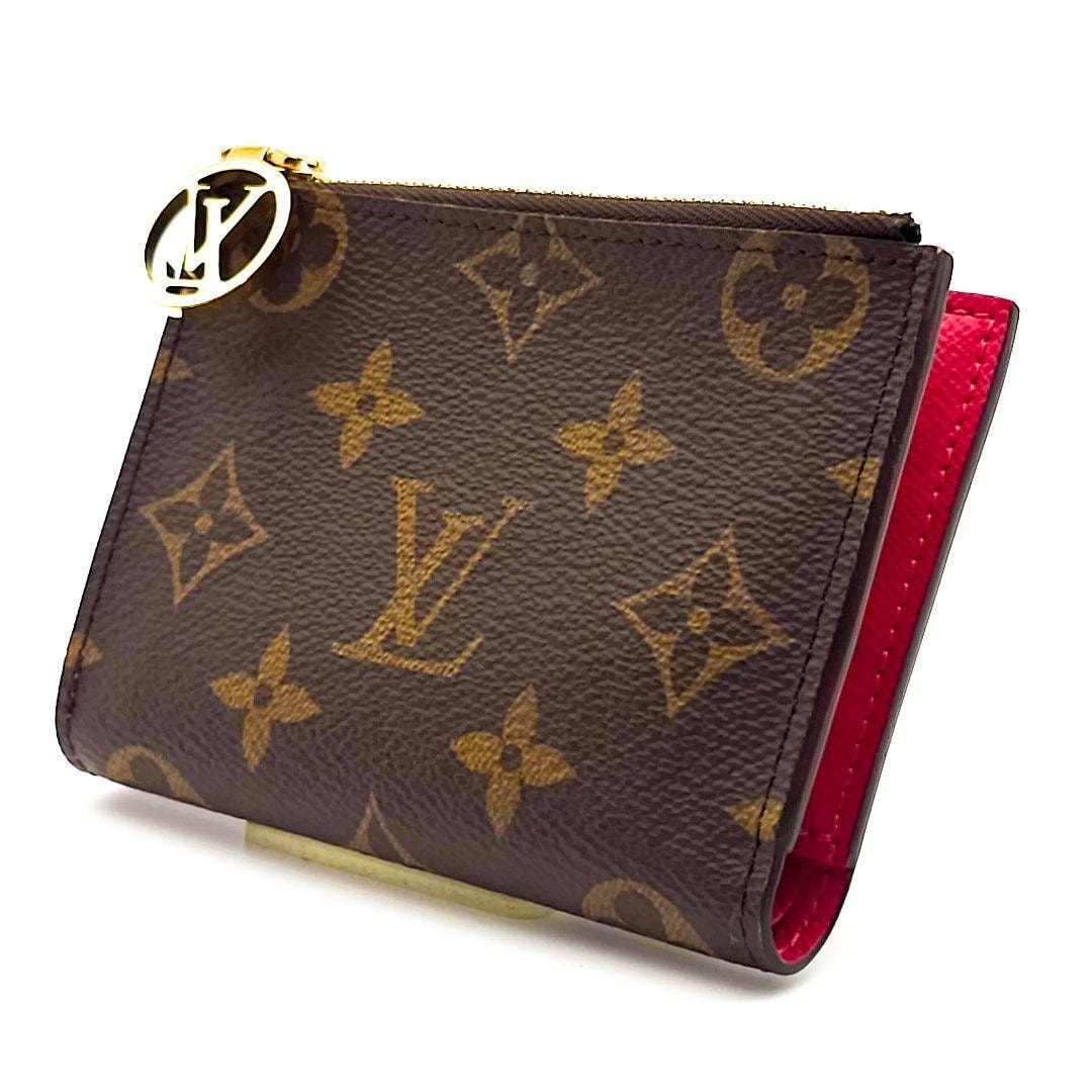 ルイヴィトン ポルトフォイユ リサ 折り財布 グレナード ピンク系 コンパクト 箱 保存袋付き ICチップ C384