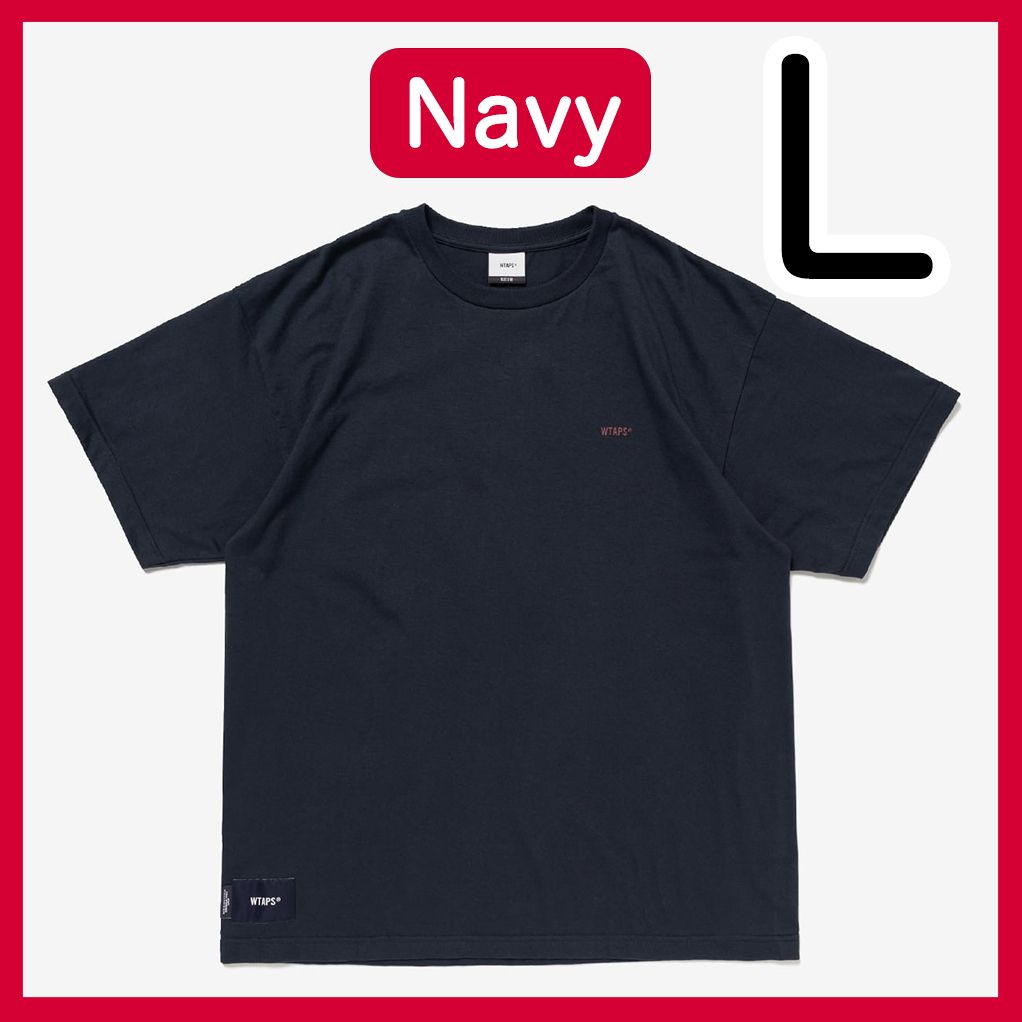 新品未開封 L Navy WTAPS FORTLESS / SS / COTTON クルーネック Tシャツ ダブルタップス Large ネイビー 紺 Tee