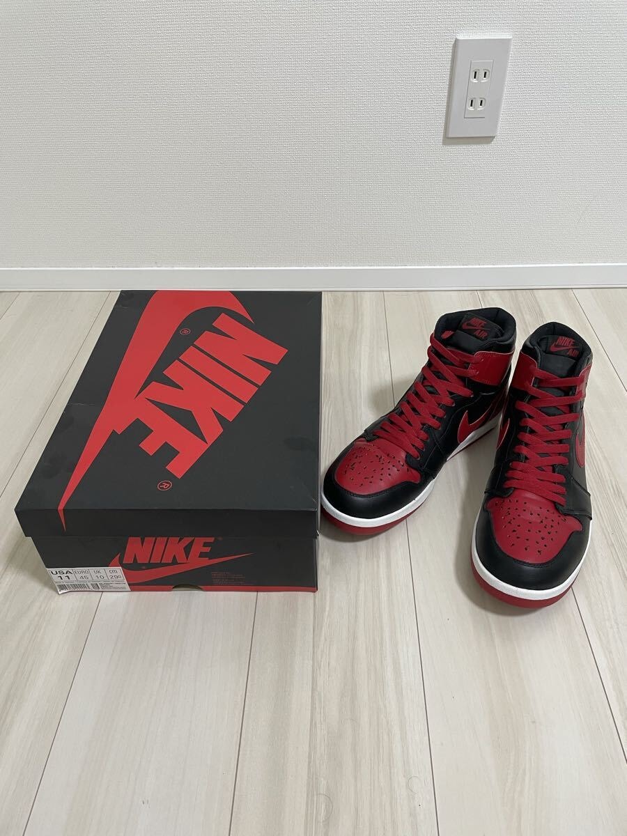 【訳あり】NIKE ナイキ AIR JORDAN 1 HIGH THE RETURN エアジョーダン1 ハイザリターン　11 29.0cm 赤黒　ハイカット