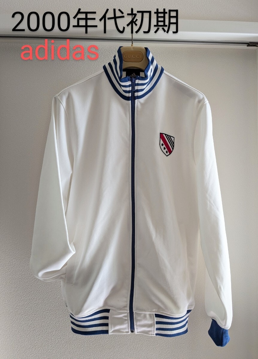 新品同様 adidas トラックジャケット エンブレム ジャージ オールドアディダス L 2008年
