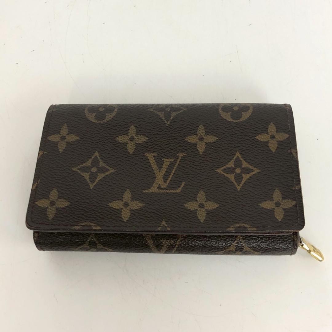 A BATHING APE / MCM Shark Zip Wallet Visetos Mini Cognac 