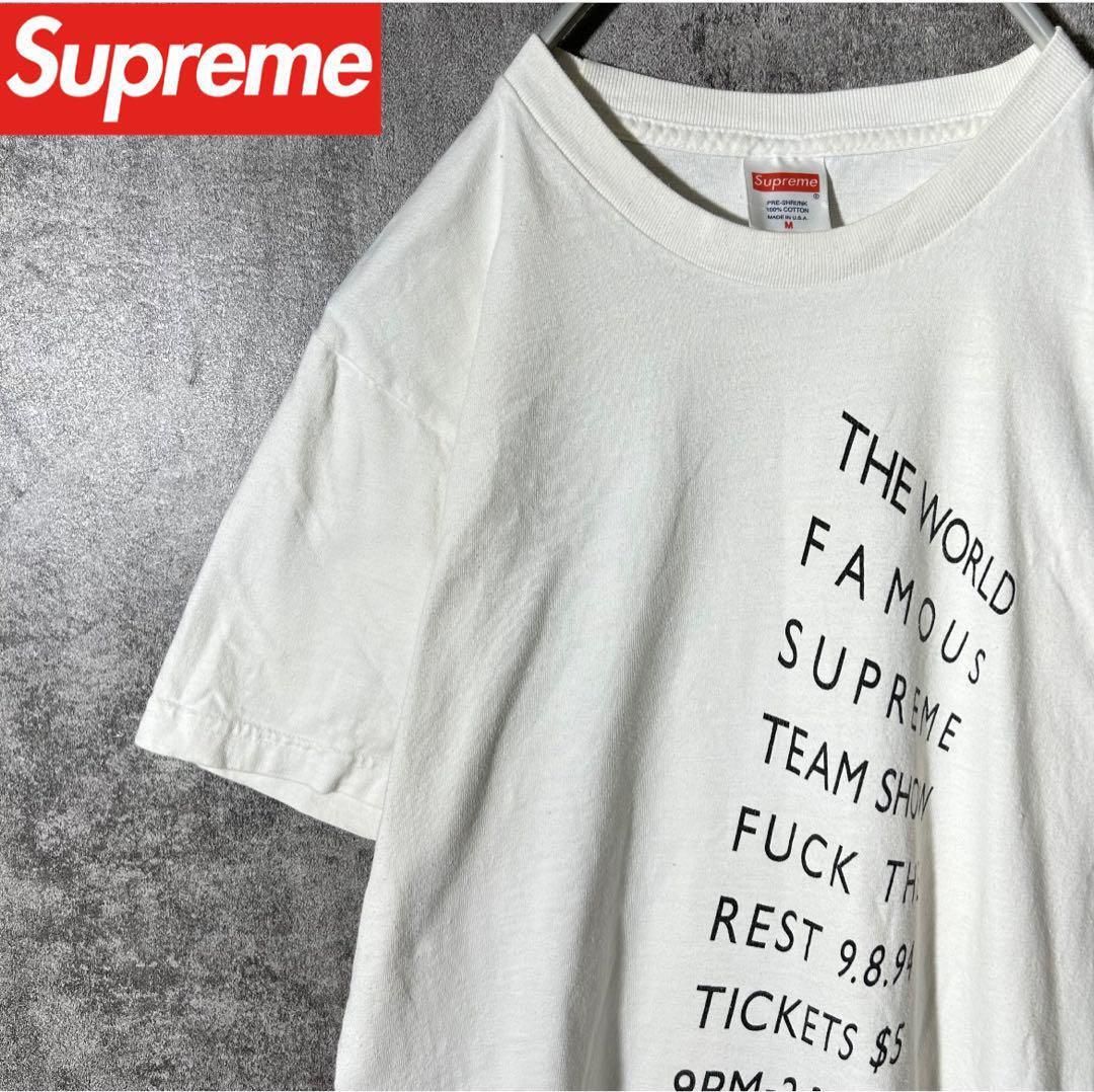 [大人気] シュプリーム　Tシャツ　サイドロゴ　存在感◎ レアパターン◎