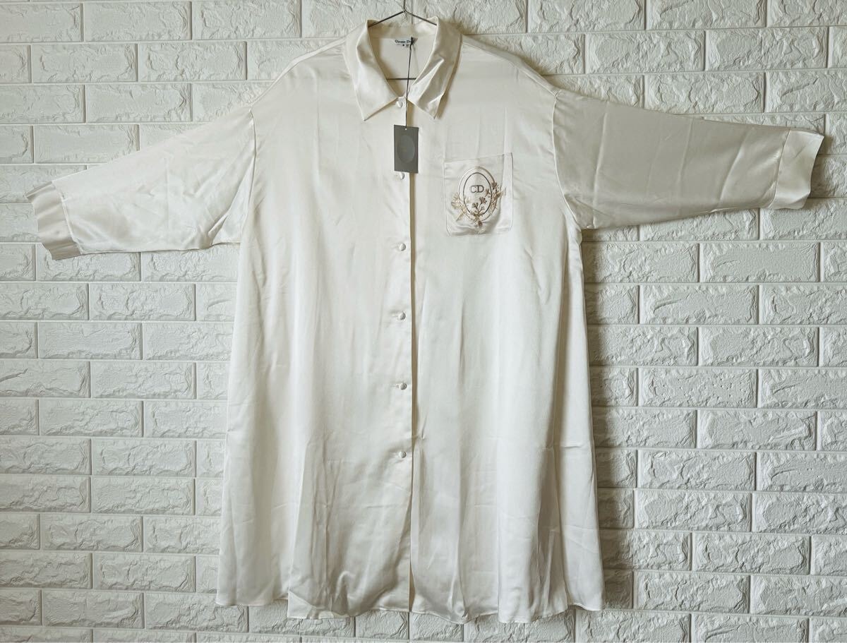 激レアChristian Dior(クリスチャンディオール)ガウン　ルームウェア 白 ロング パジャマ