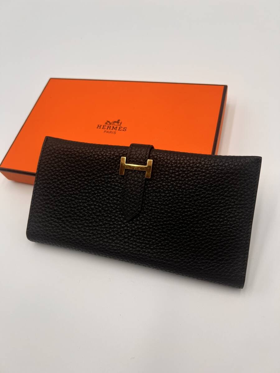 エルメス HERMES べアンクラシック 二つ折り 長財布　箱付き
