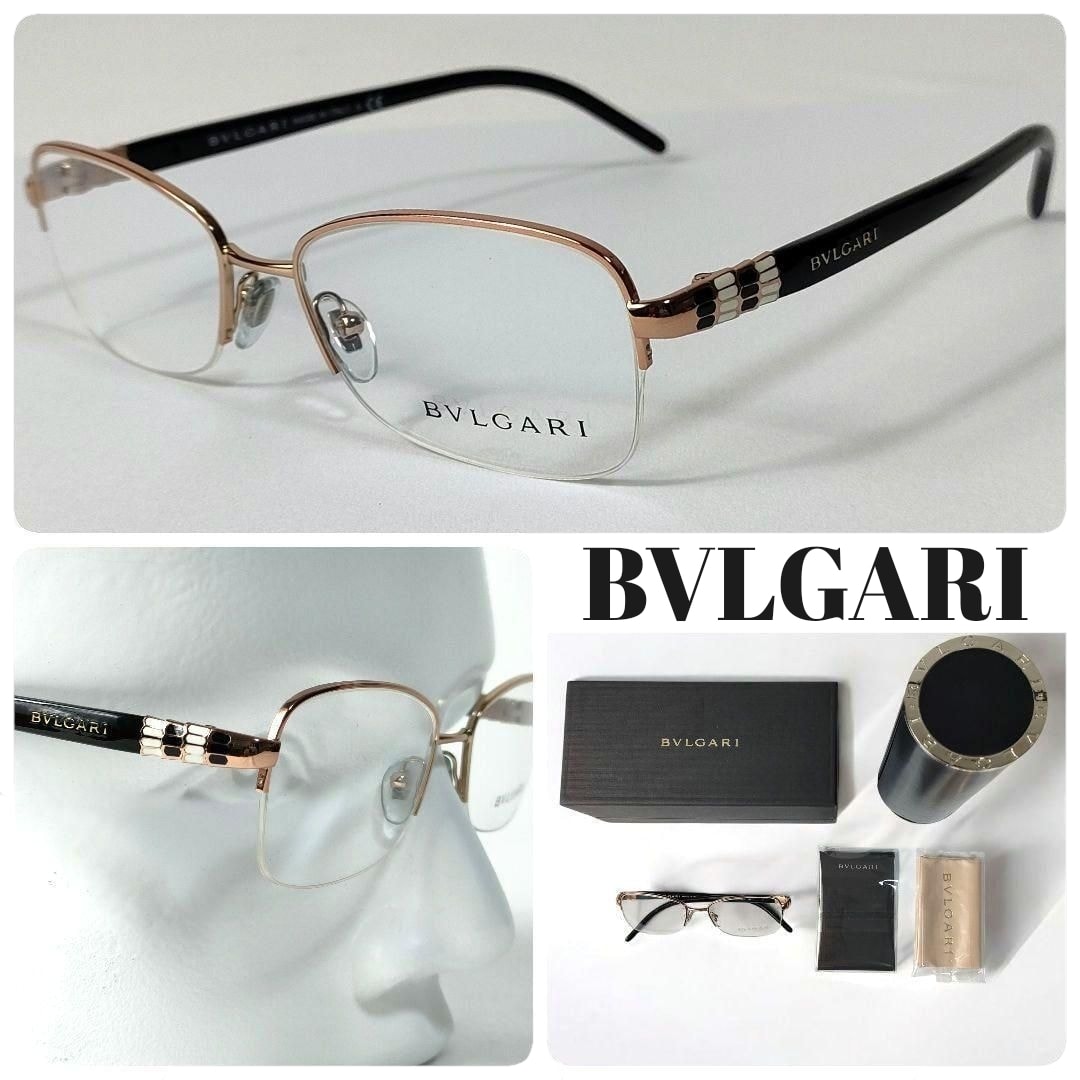 未使用 正規品 BVLGARI ブルガリ ハーフリム メガネ 眼鏡 H504 m21857816367_1.jpg?1717219491