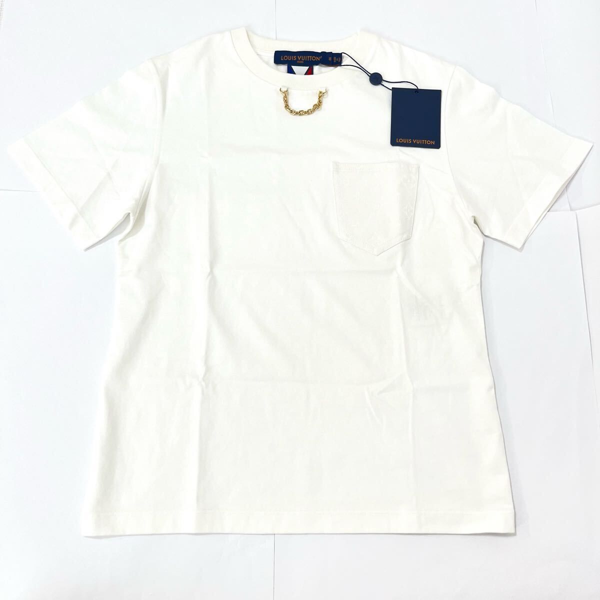 【未使用】ルイヴィトン Tシャツ 半袖 モノグラム アメリカズカップ　Mサイズ　 ホワイト シャツ