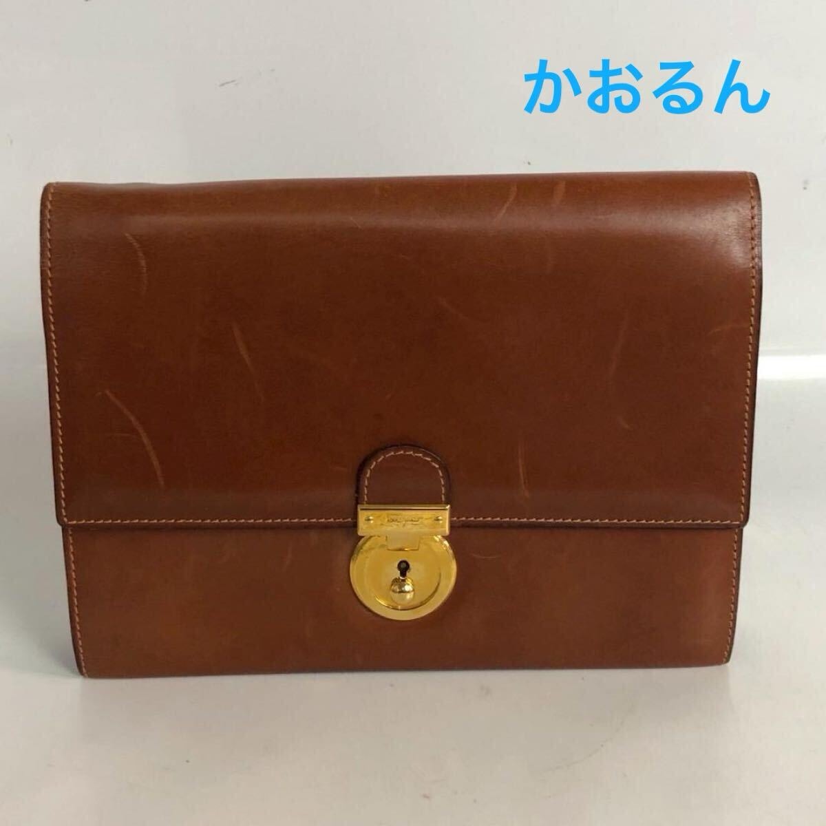 Salvatore Ferragamo サルヴァトーレ フェラガモ レザー 正規品 本物 希少 ビンテージ 激レア 本革 皮 上質 綺麗 最高峰 高級 優雅 上品 
