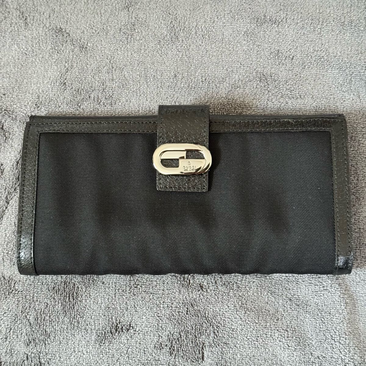 グッチ GUCCI 長財布 ブラック 黒 二つ折り メンズ ビジネス オールドグッチ ジャッキー GGスプリーム シマ 財布 レディース ユニセックス