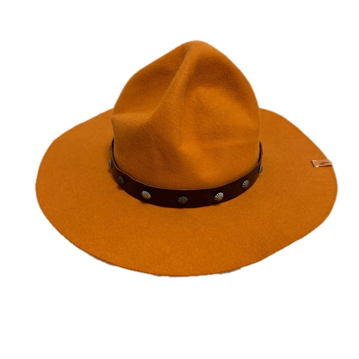 帽子 visvim LAUREATE HAT KOFU(RABBIT) B (目立った傷や汚れなし)】LAUREATE HAT STUDS (RABBIT)/ ORANGE の