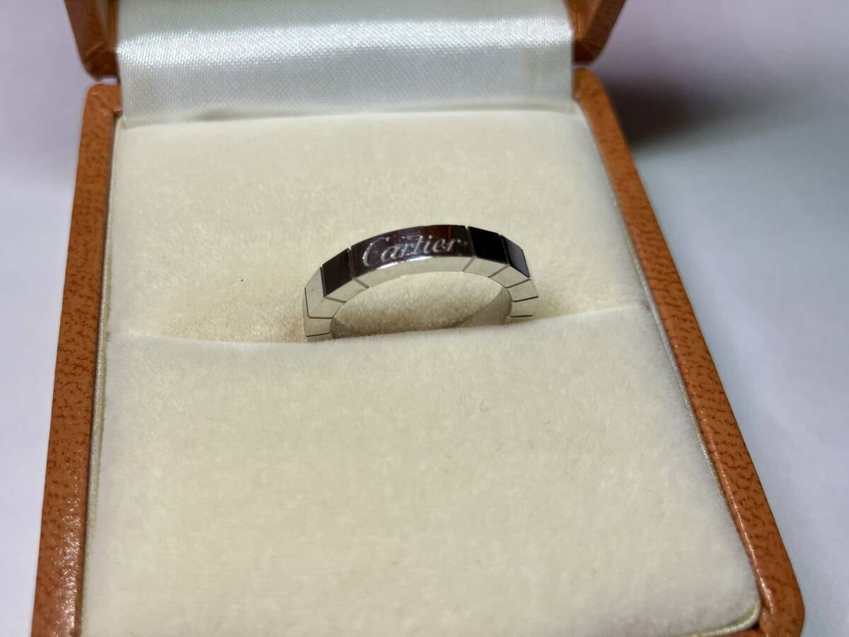 カルティエ750wg　ラ二エールリング　6g　48 (8号)
