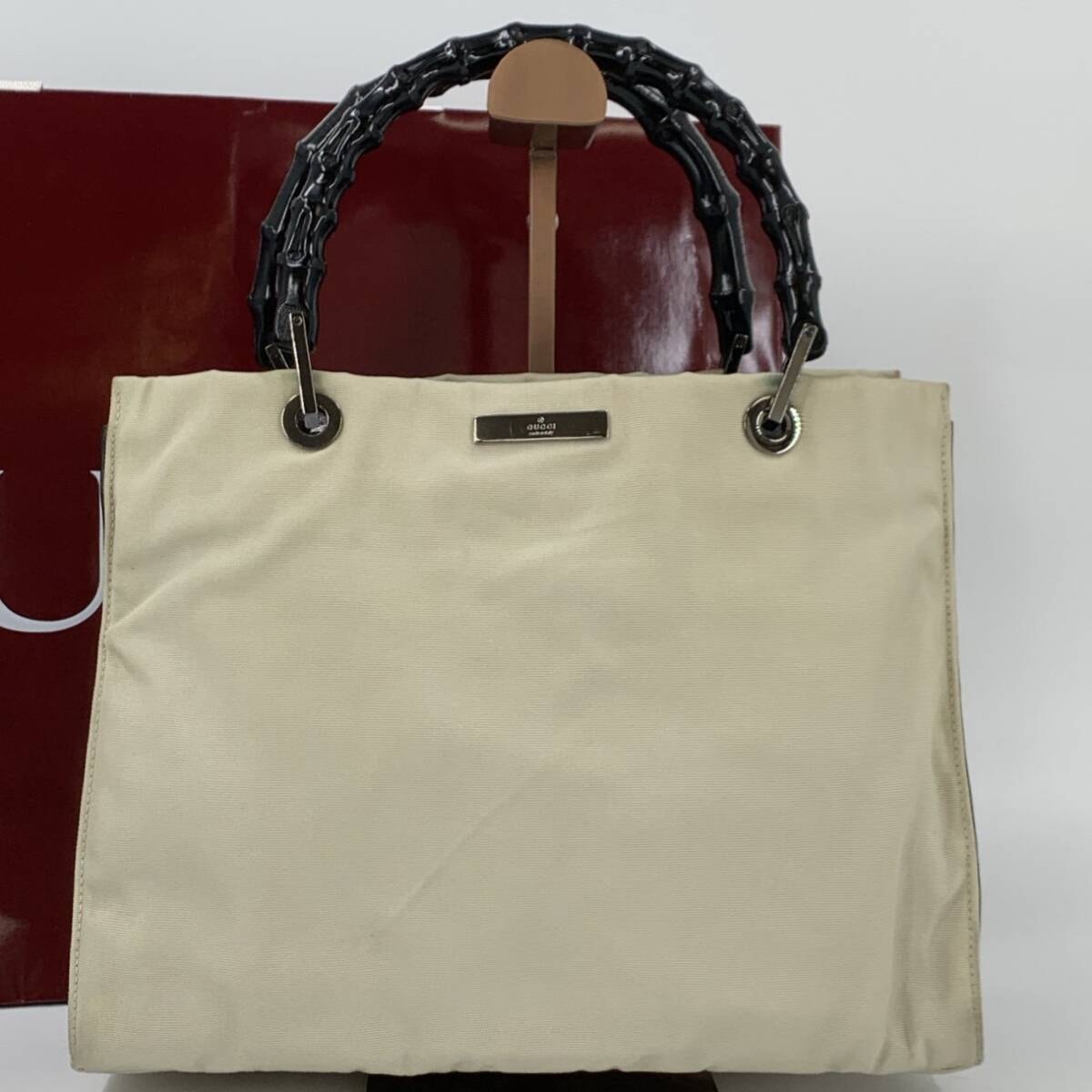 B (目立った傷や汚れなし)】美品 GUCCI グッチ バンブー ハンド トート 